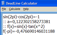 DeadLine Calculator